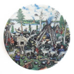 Arabia "Kotakylä kesällä" Seinälautanen