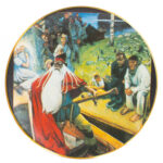 Arabia "Väinämöisen lähtö" seinälautanen