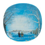 Arabia seinälautaset 4kpl, '_____tunnelmia'