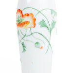 Vintage käsinmaalattu maljakko, 15 cm.