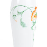 Vintage käsinmaalattu maljakko, 15 cm.